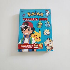 Pokemon Trainers Guide Hardcover Book Set with Poster and Standees